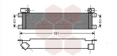 VAN WEZEL Eļļas radiators, Motoreļļa 43003289